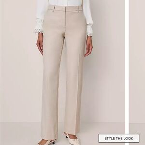 Ann Taylor Petite Sophia Curvy Fit Pants — Beige